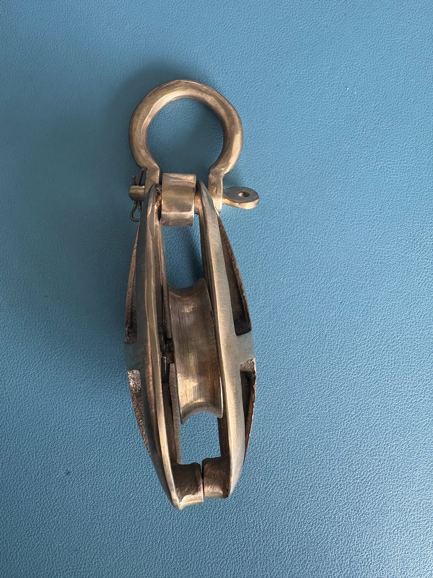 Bronze Cage Block 3/8" line Code BB6601 with Bow Pin Shackle - Herreshoff