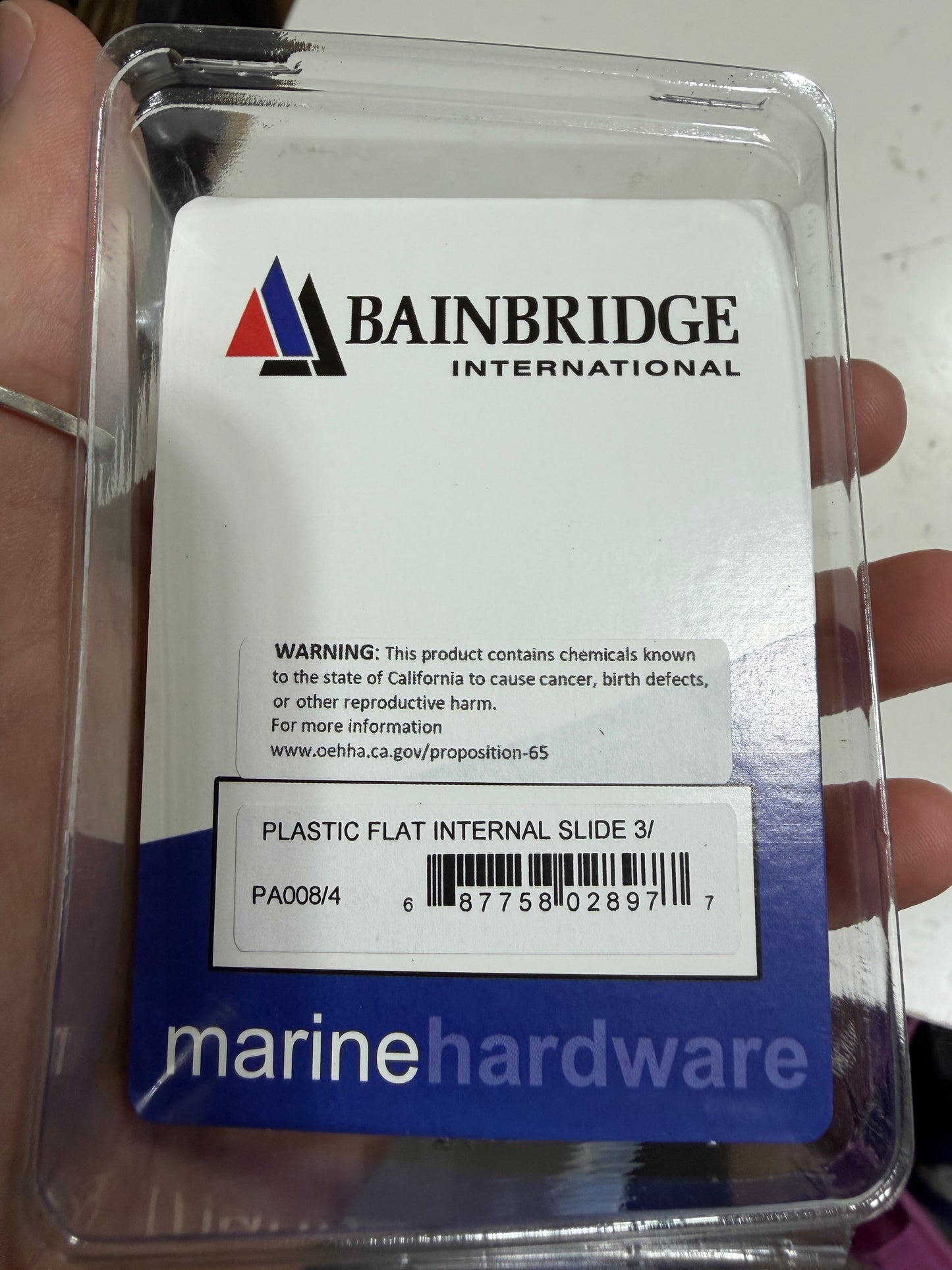 BainBridge Plastic Flat 3/8" Slides - NEW