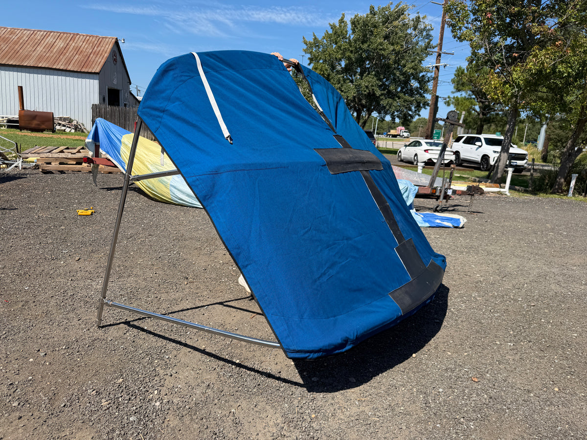 Irwin 31 - 3 Bow Bimini with Canvas - 87.5" Width x 68" Height
