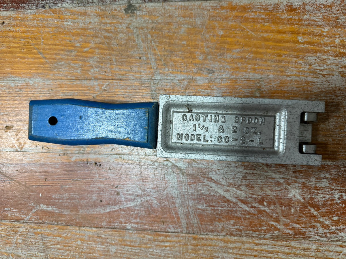 Casting Spoon Mold 1 1/2" and 2 oz. MODEL: CC-2-L