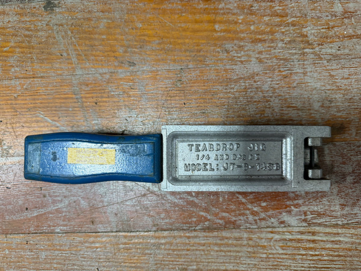 Teardrop Jig Mold 1/4 and 3/8 oz. - MODEL: JT-6-1438