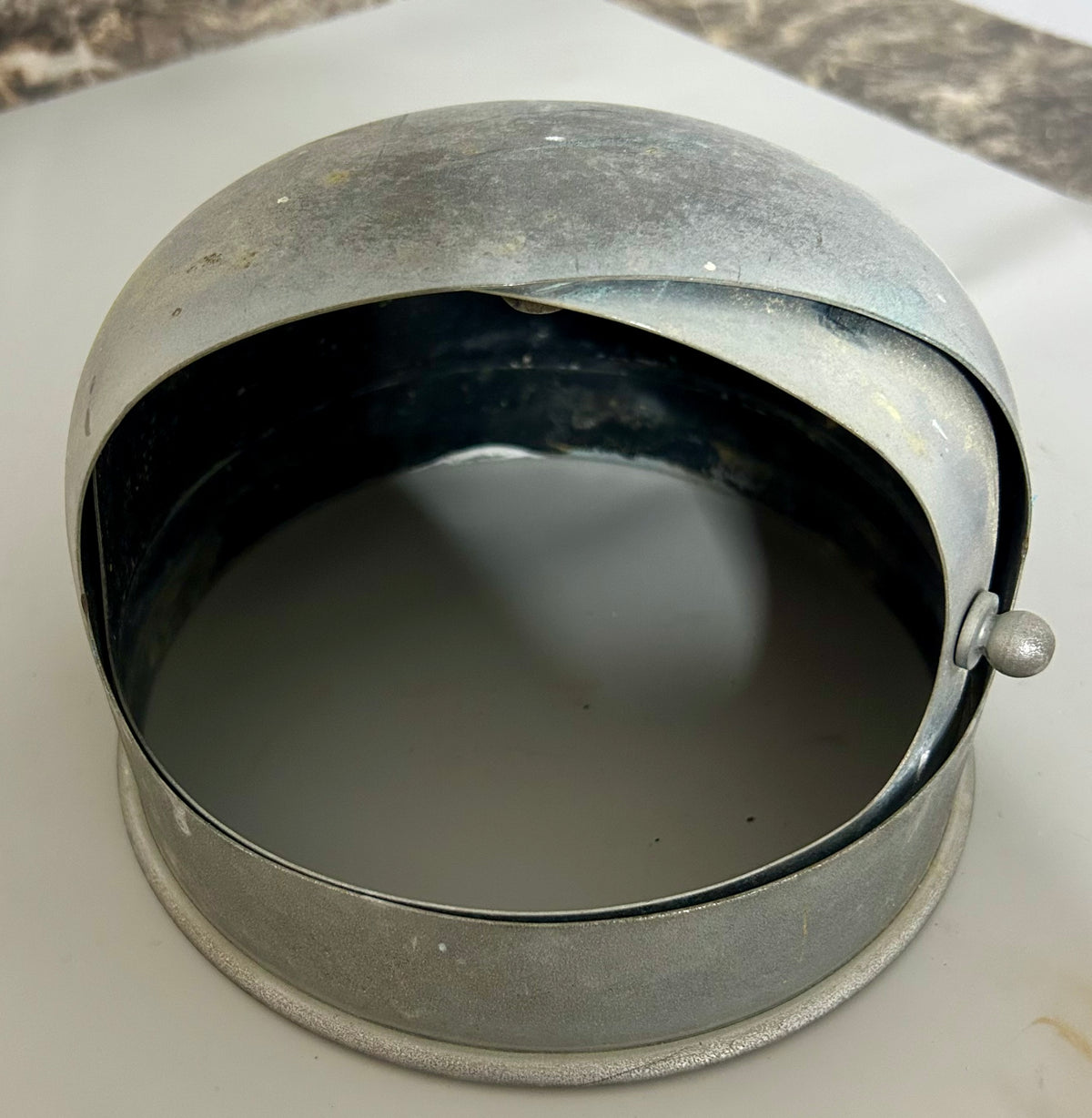Vintage Chrome Compass Housing Top - 7" Diameter