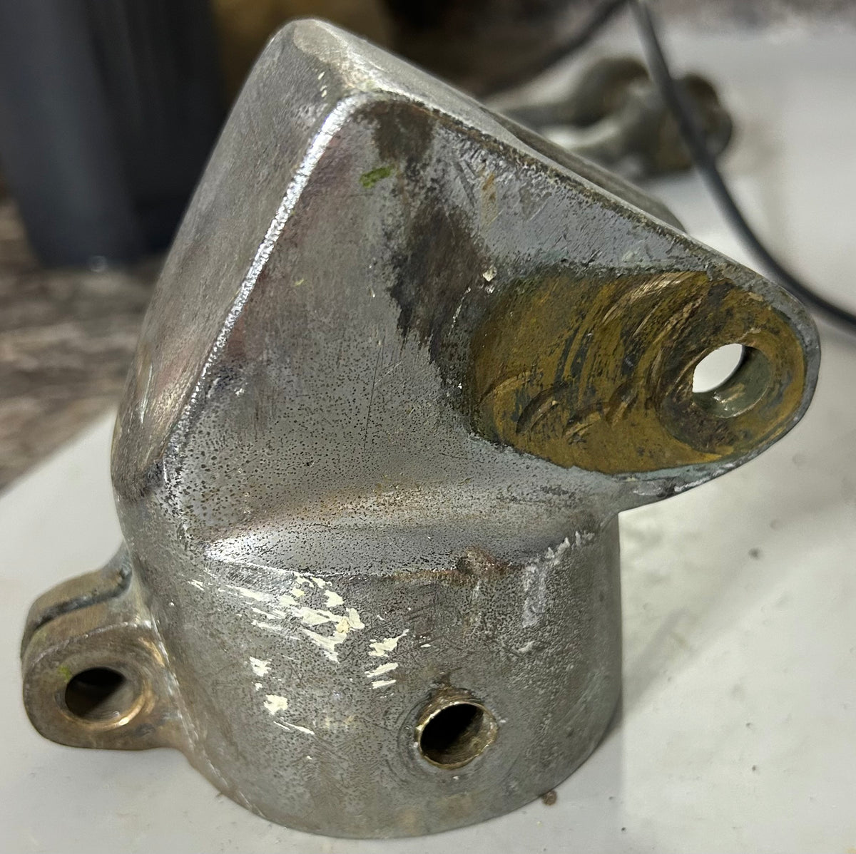 Chromed Bronze Rudder Cap- 2 3/8" ID