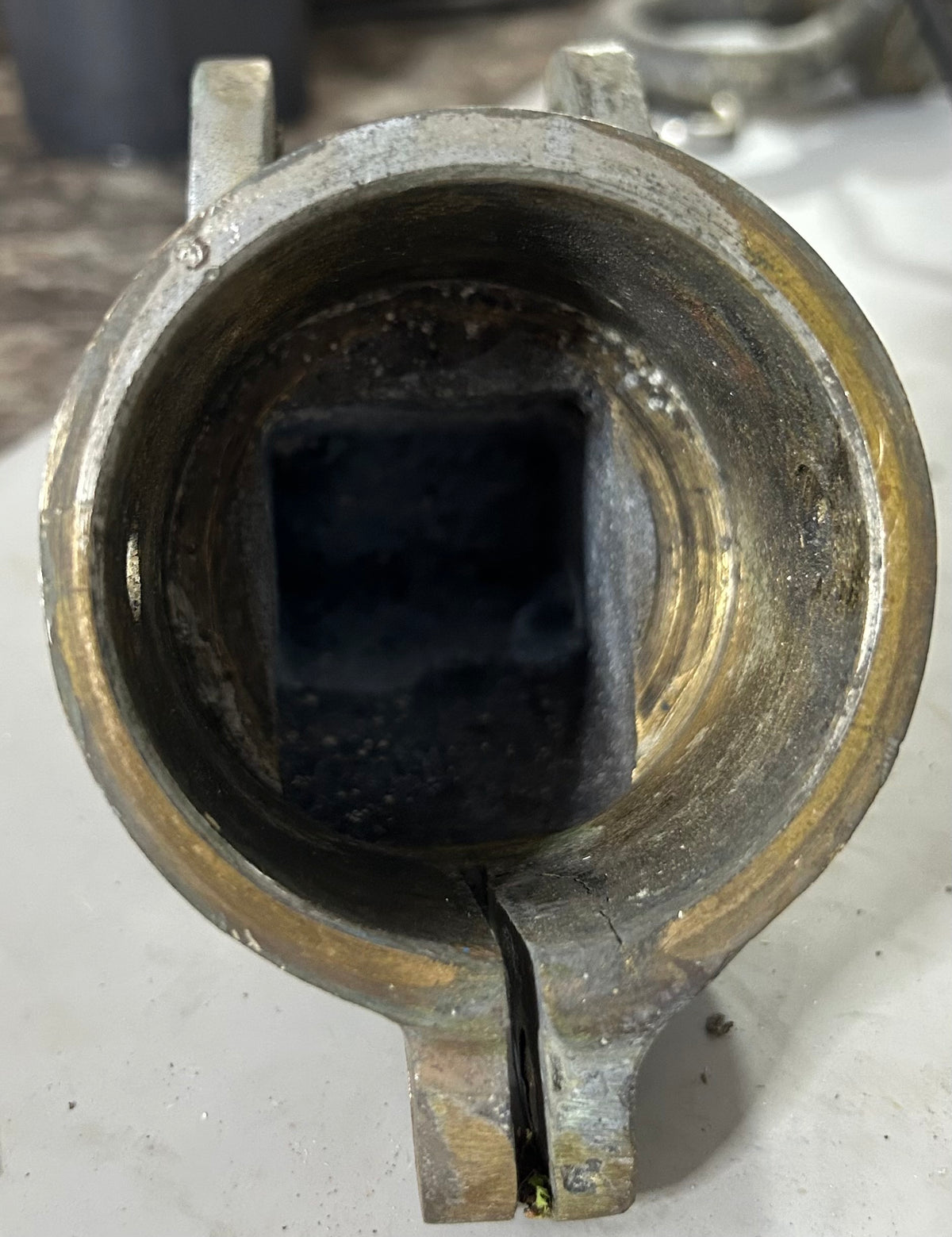 Chromed Bronze Rudder Cap- 2 3/8" ID