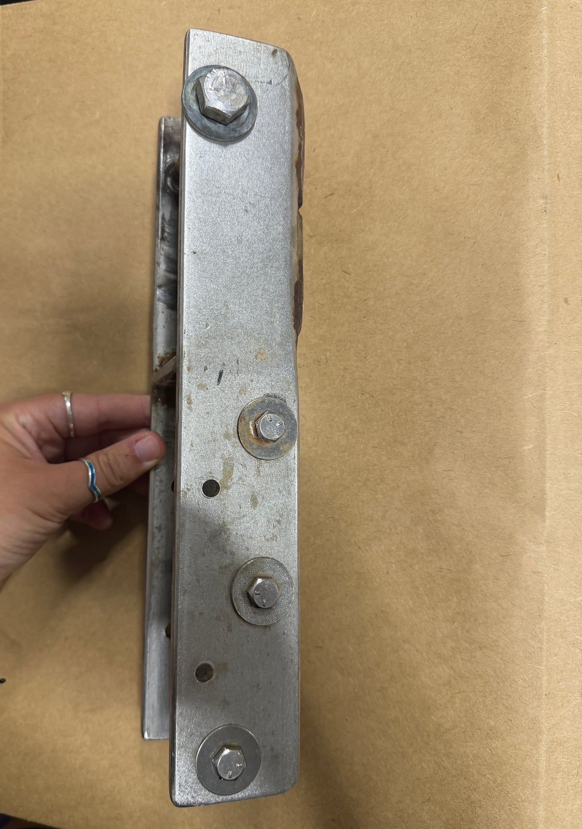 Heavy Duty Stainless Tiller Hardware - 2 7/16" Width x 2" Deep -- #25