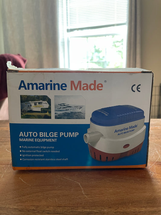 Amarine Auto Bilge Pump we’ve 1100GPH NEW