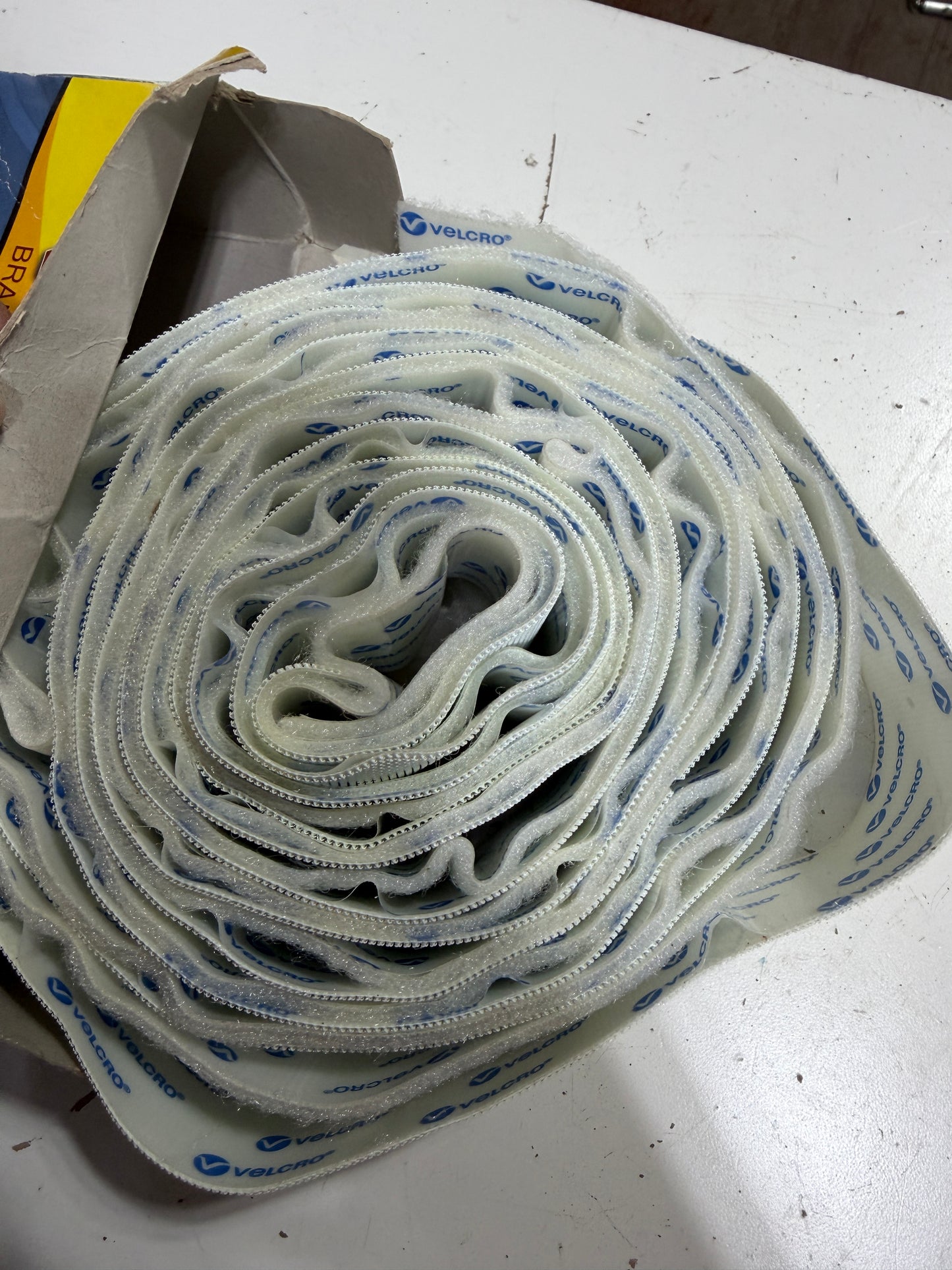 11' x 2" White Velcro