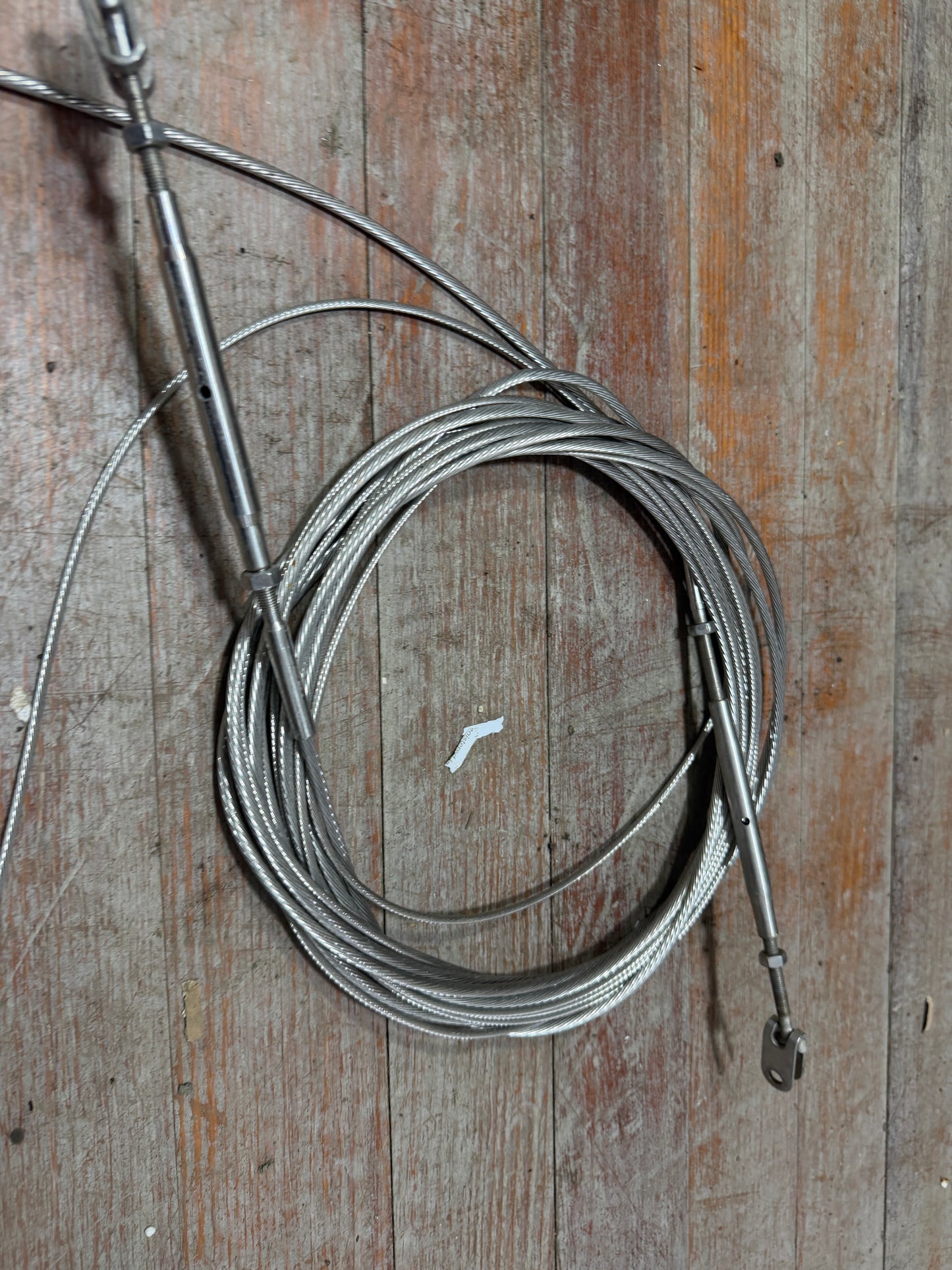 Set OF 3 - 25.5" Tall Stanchions With Lifeline - OFF C&C 34