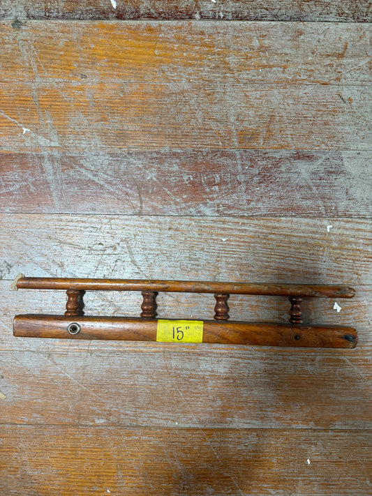 15" Teak Spindle - Angeled End