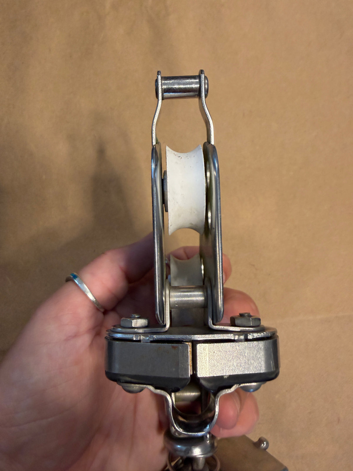 Schaefer Fiddle Block & Cam Cleat On 1" Track Car - 3/8" Line