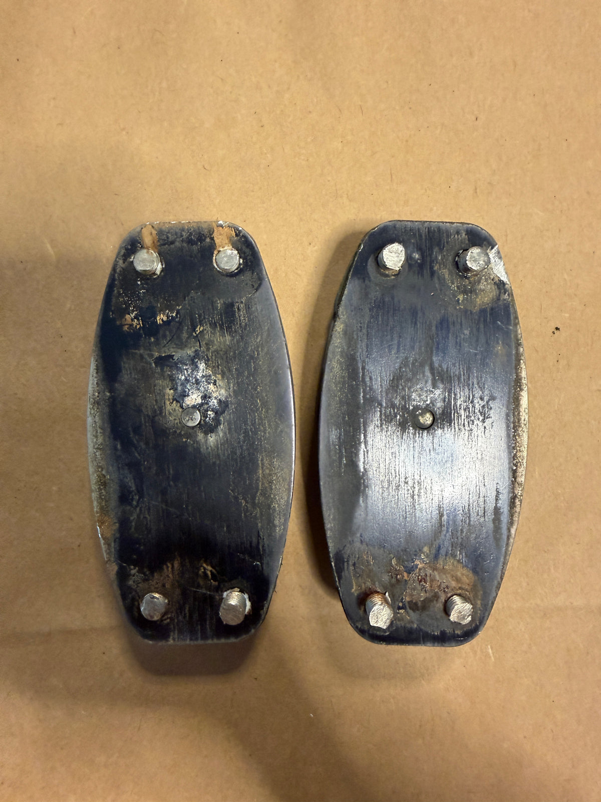 PAIR Schaefer Cheek Blocks - 2 1/4" Bronze Sheave - 1/2" Line