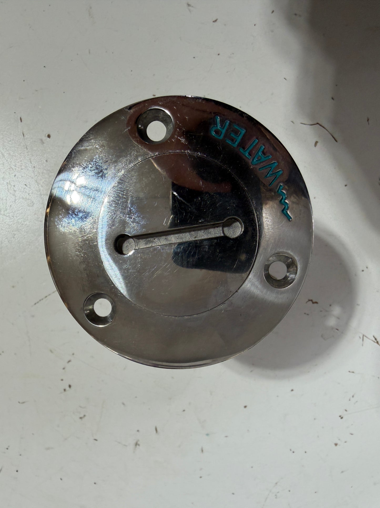 Stainless Steel Water Cap / Plug / Deck Fill Plate - 1 1/2" Diameter - NEW