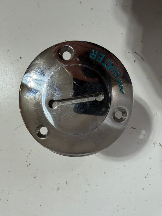 Stainless Steel Water Cap / Plug / Deck Fill Plate - 1 1/2" Diameter - NEW