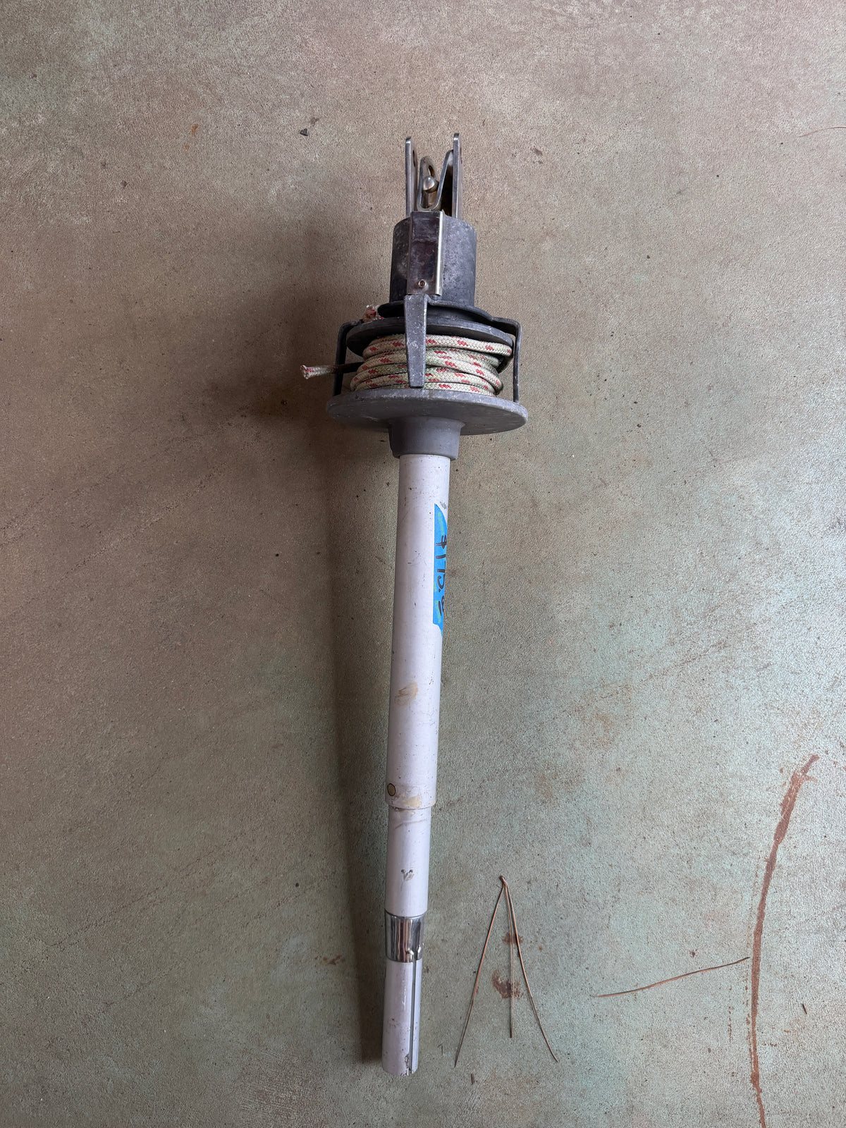 Aluminum 6 1/2" Diameter Roller Furling / Furler Drum WIth Feeder Connector