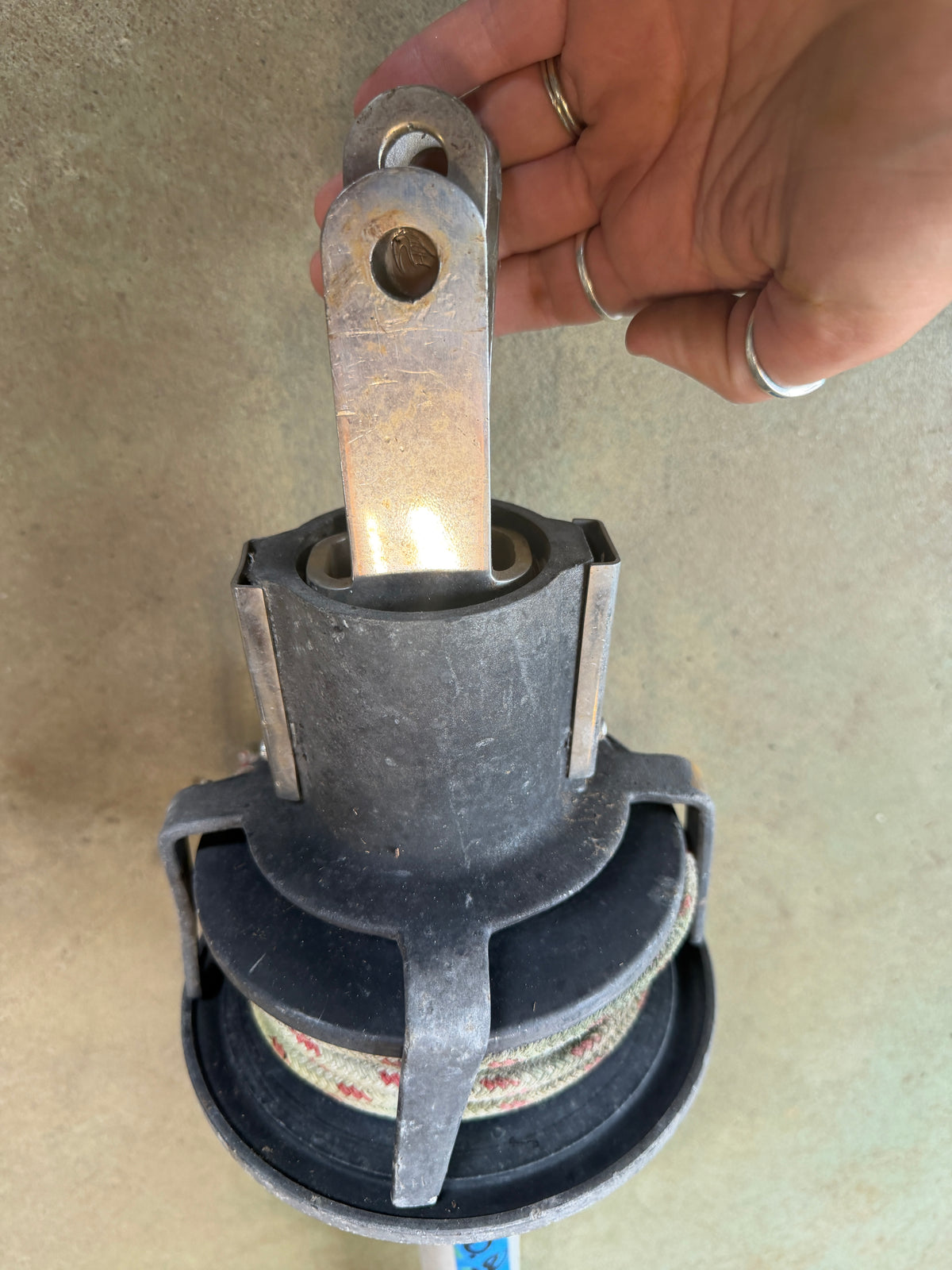 Aluminum 6 1/2" Diameter Roller Furling / Furler Drum WIth Feeder Connector