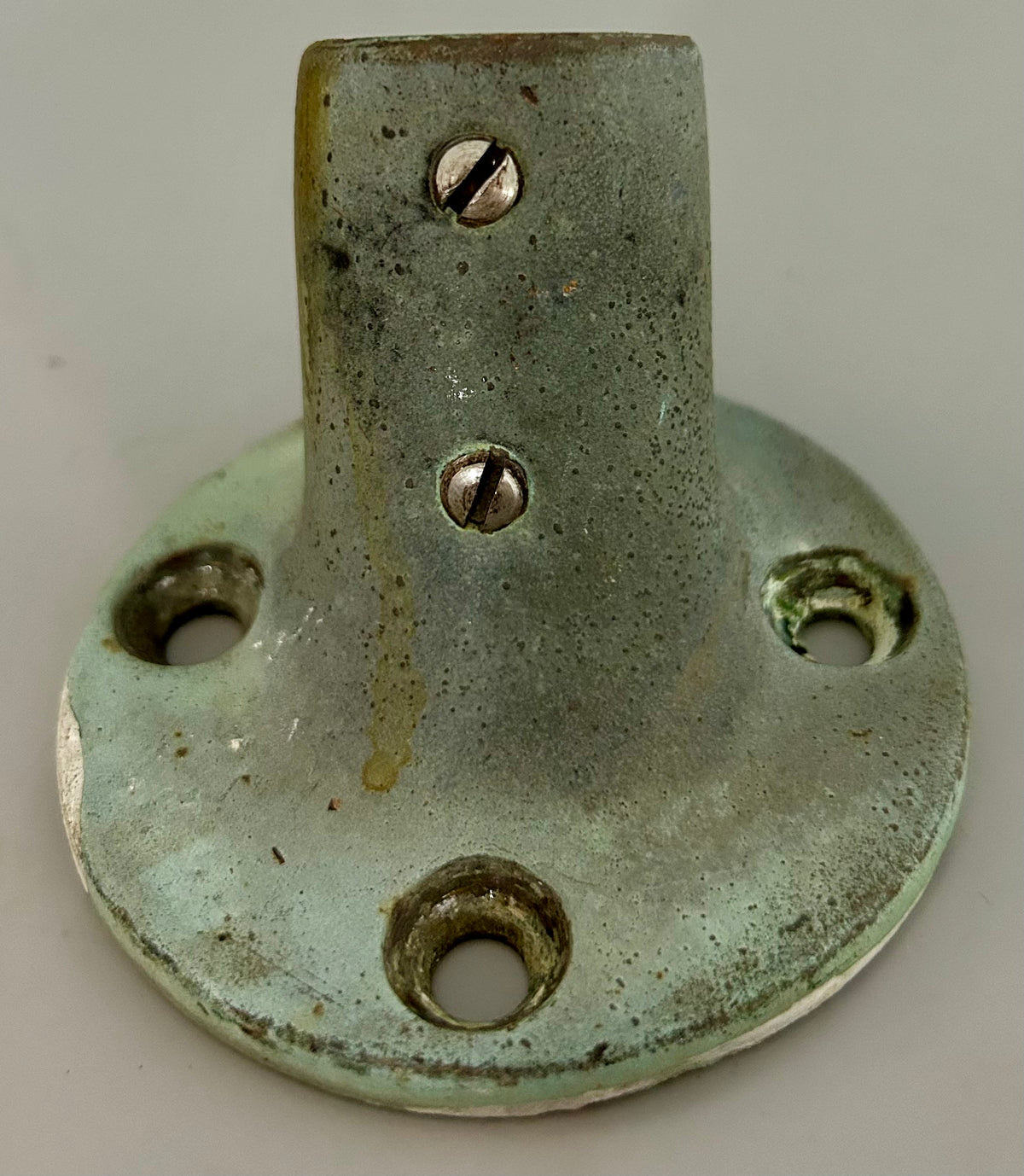 Bronze Angled Rail Mount / Stanchion base 1" insert