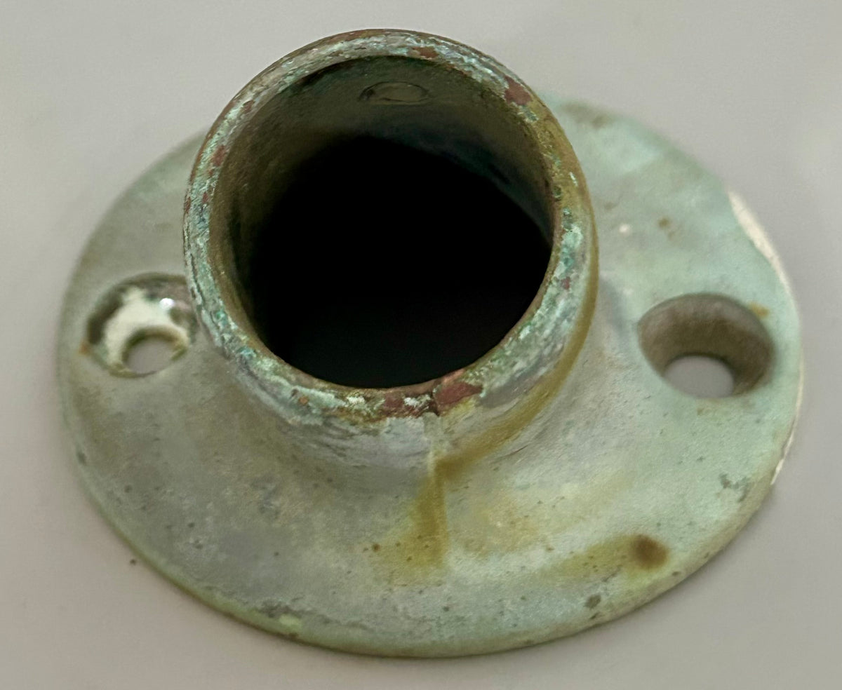 Bronze Angled Rail Mount / Stanchion base 1" insert