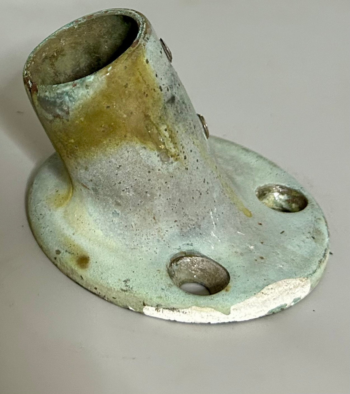 Bronze Angled Rail Mount / Stanchion base 1" insert