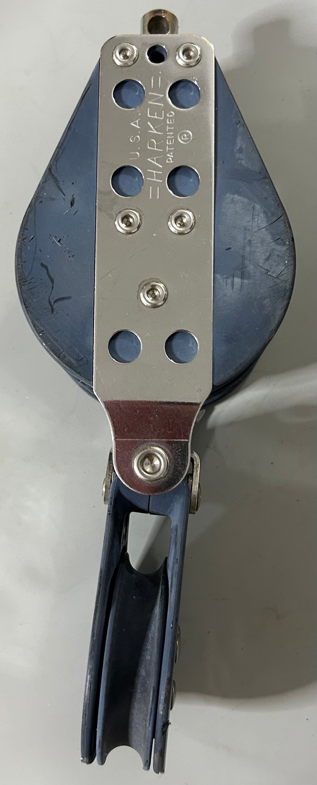 Large Double Harken Block connected to a single block - 1/2" line max
