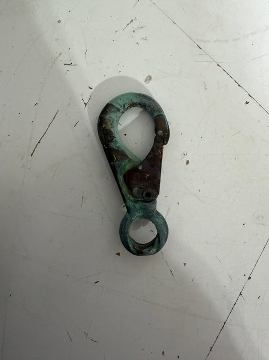 Small Bronze Fixed Bail Clip - 5/16" Eye