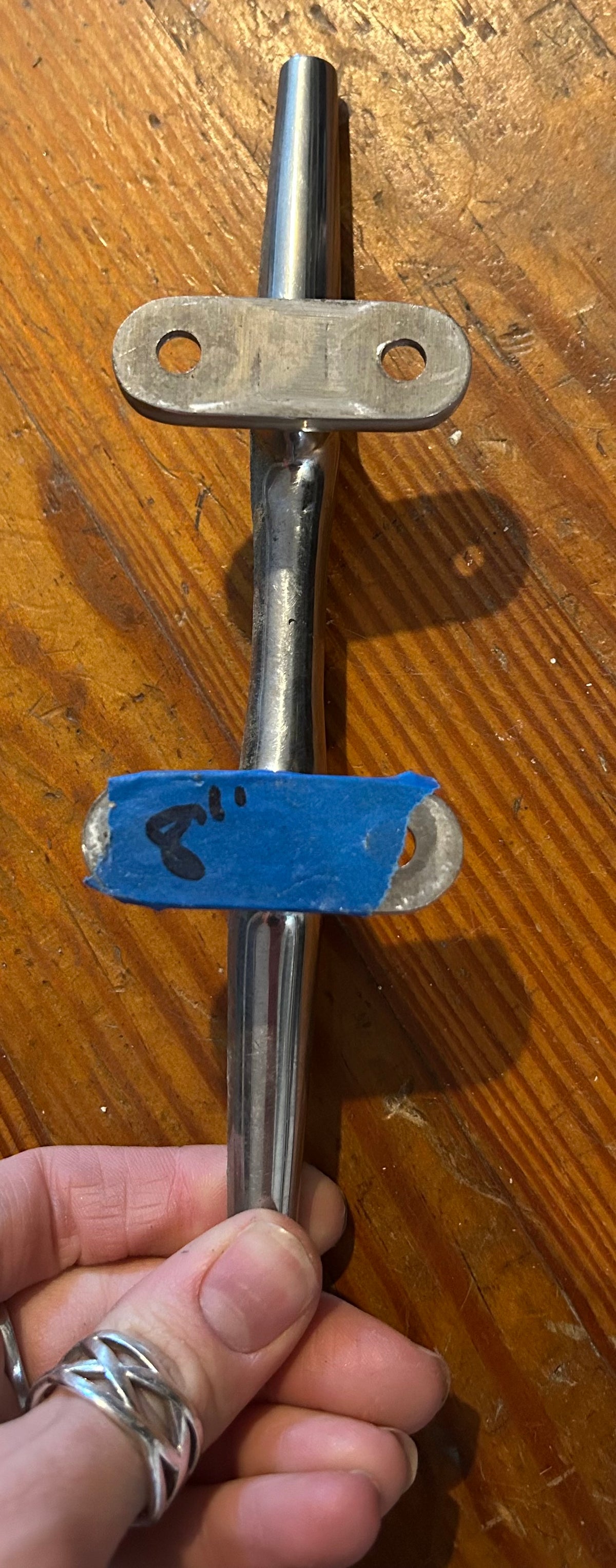 8” Stainless Steel Cleat - Flat Ends