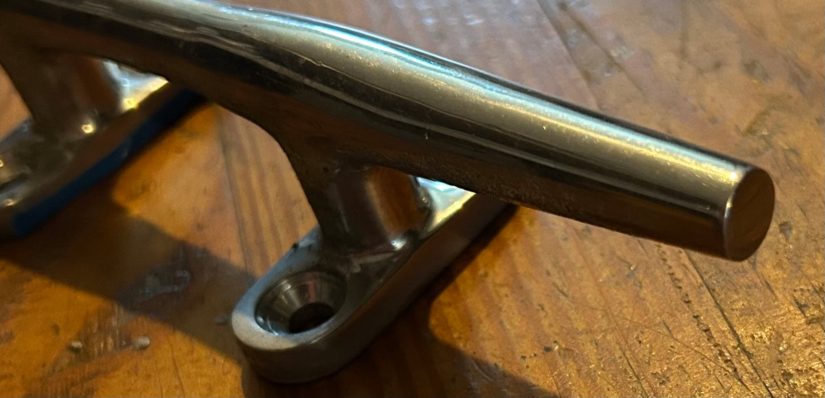 8” Stainless Steel Cleat - Flat Ends