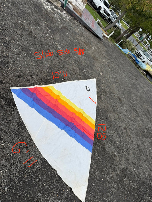 Dinghy Sail - 10'11" (5/16" Diameter Slide Side) x 12'8" x 6'11"