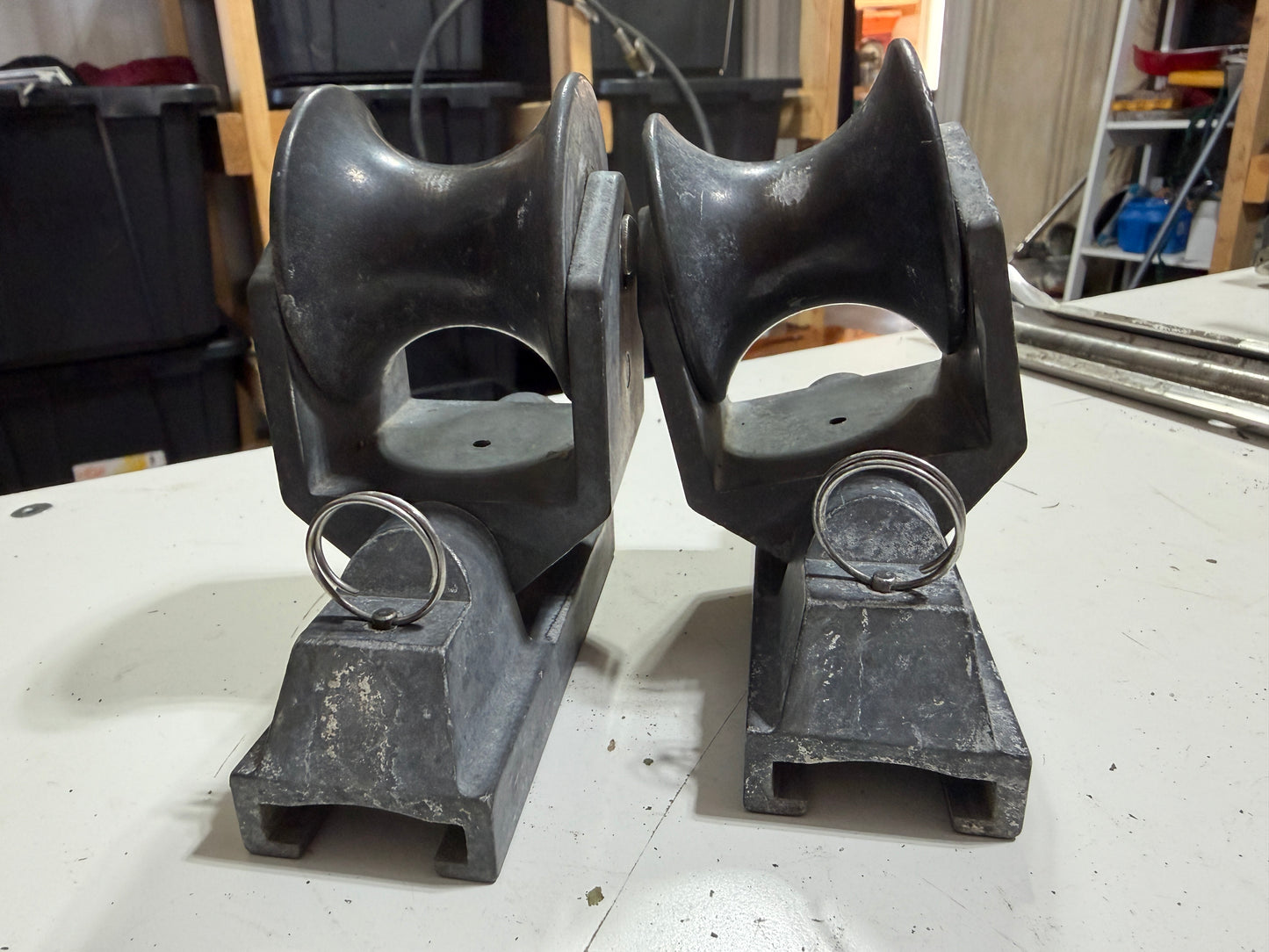 PAIR Merriman 1 1/4" Sheet Blocks - The Pins Are Loose
