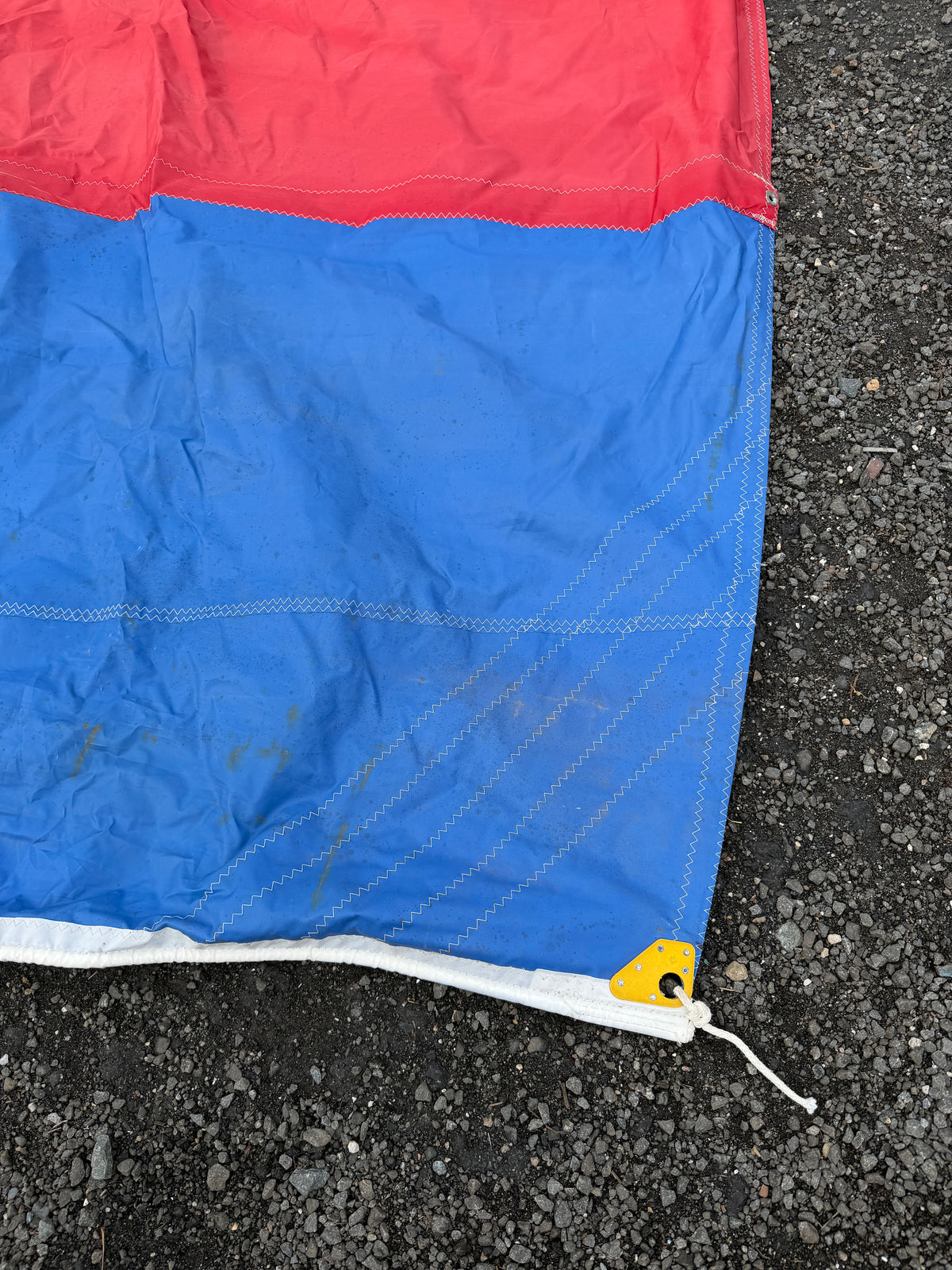 Hobiecat Headsail - 19'10" x 20'5" x 7'9" - 3/8" Braided Slide on Foot and 19'10" Side