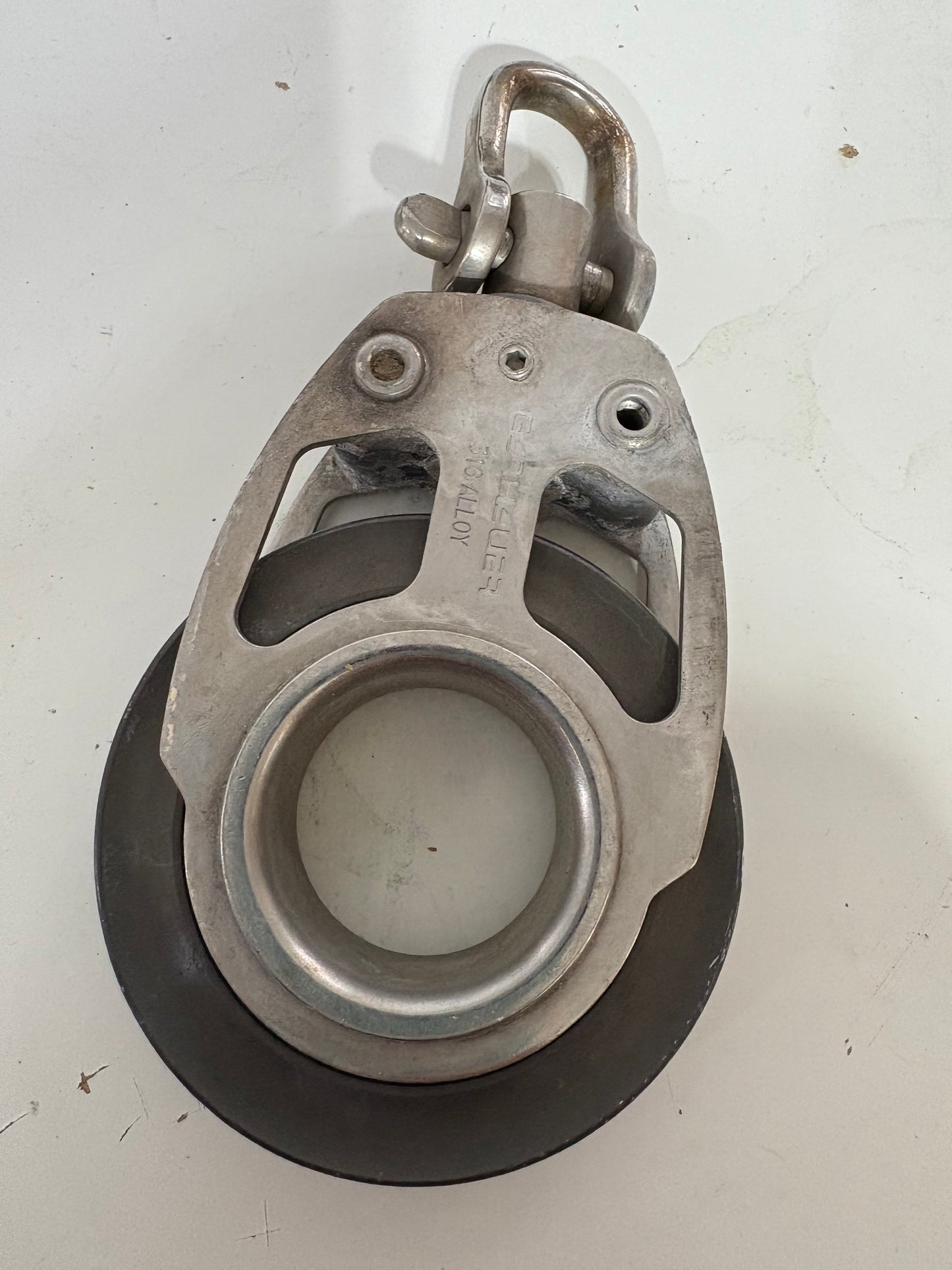 Garhauer 3" Sheave Single Block with Bow Shackle - 1/2" Line