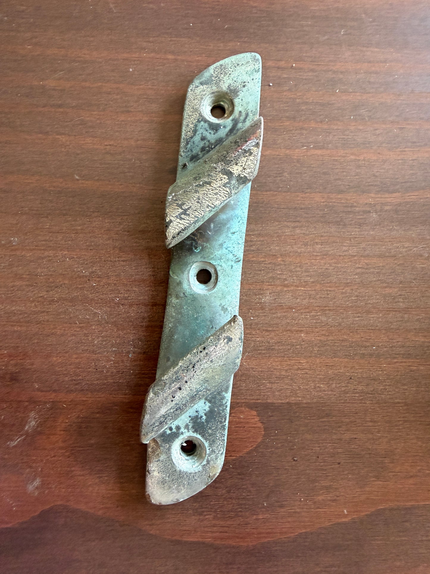 6 1/2" Chromed Bronze Starboard Cleat