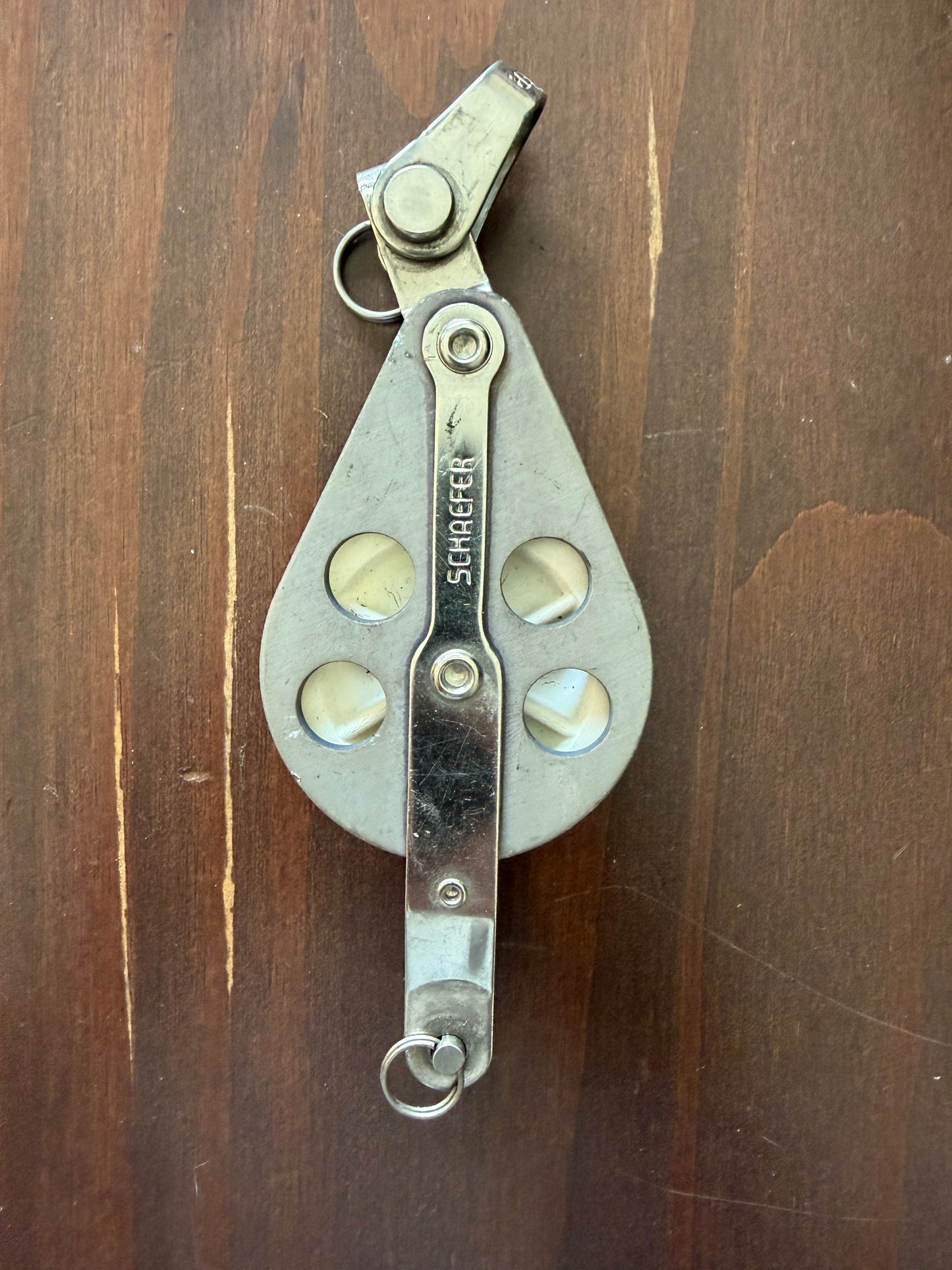 Schaefer 2" Sheave Fixed Single Block With Beckett - 3/8" Line