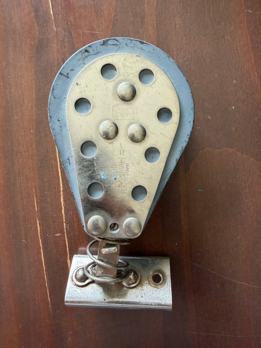 3" Harken Ratcheting Single Block On a 7/8" Track Car - Missing the Track Adjuster