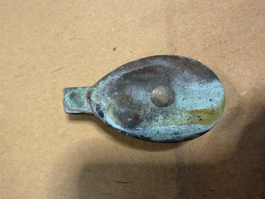 Vintage Bronze Fixed Block - 1 3/8" Sheave x 3/8" Line