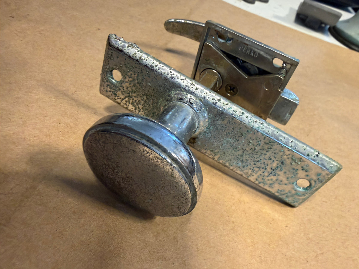 Chromed Perko Door Handle - Pitting
