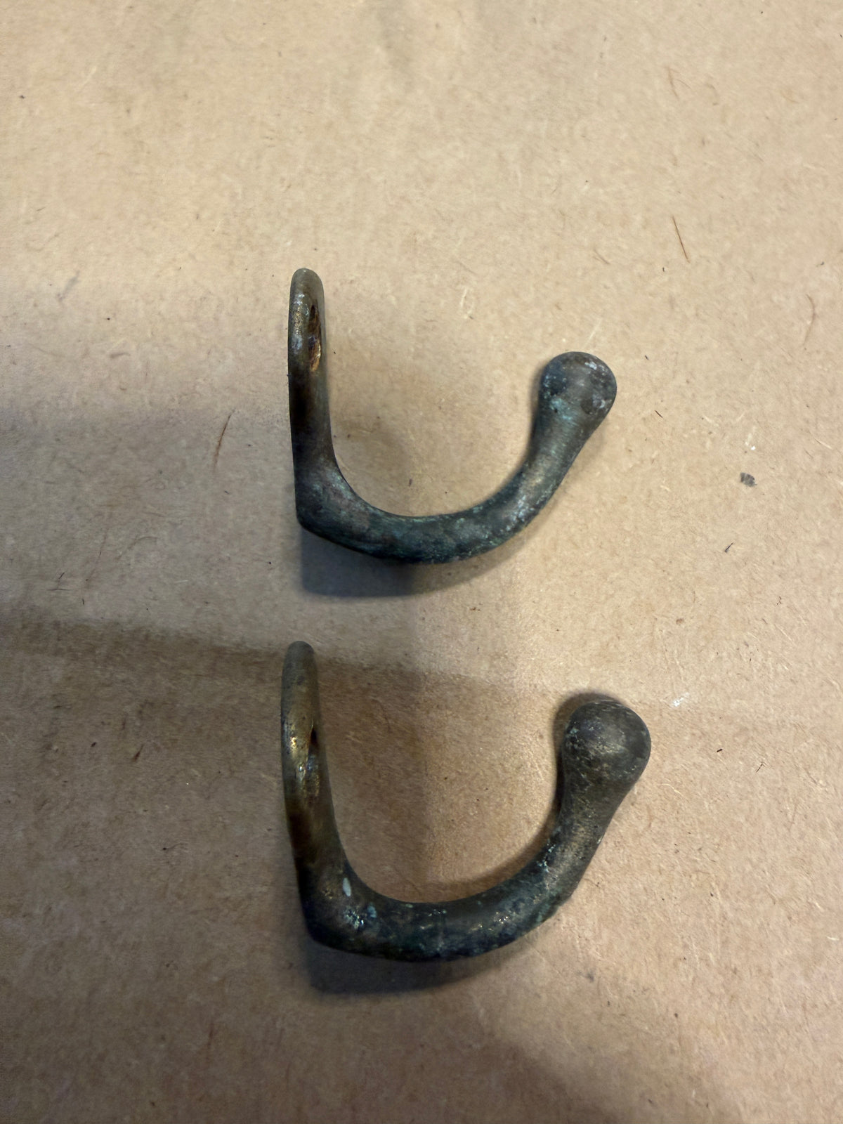 PAIR Small Bronze Hooks