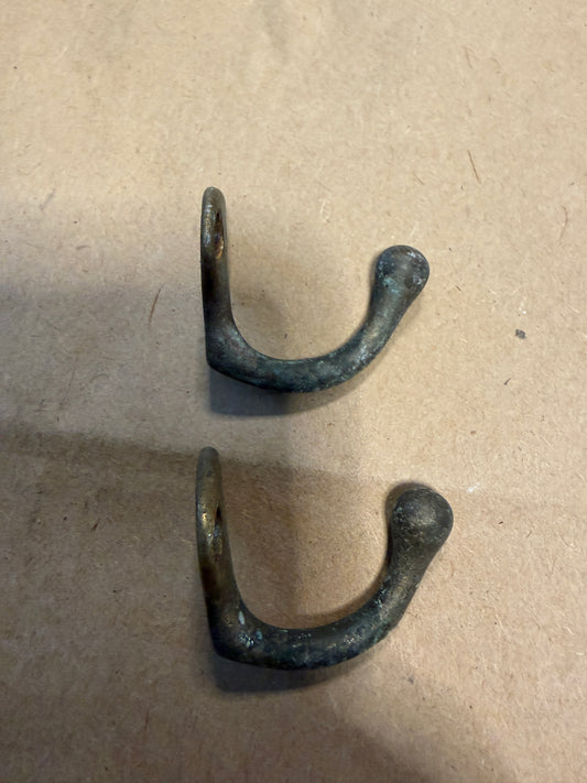 PAIR Small Bronze Hooks