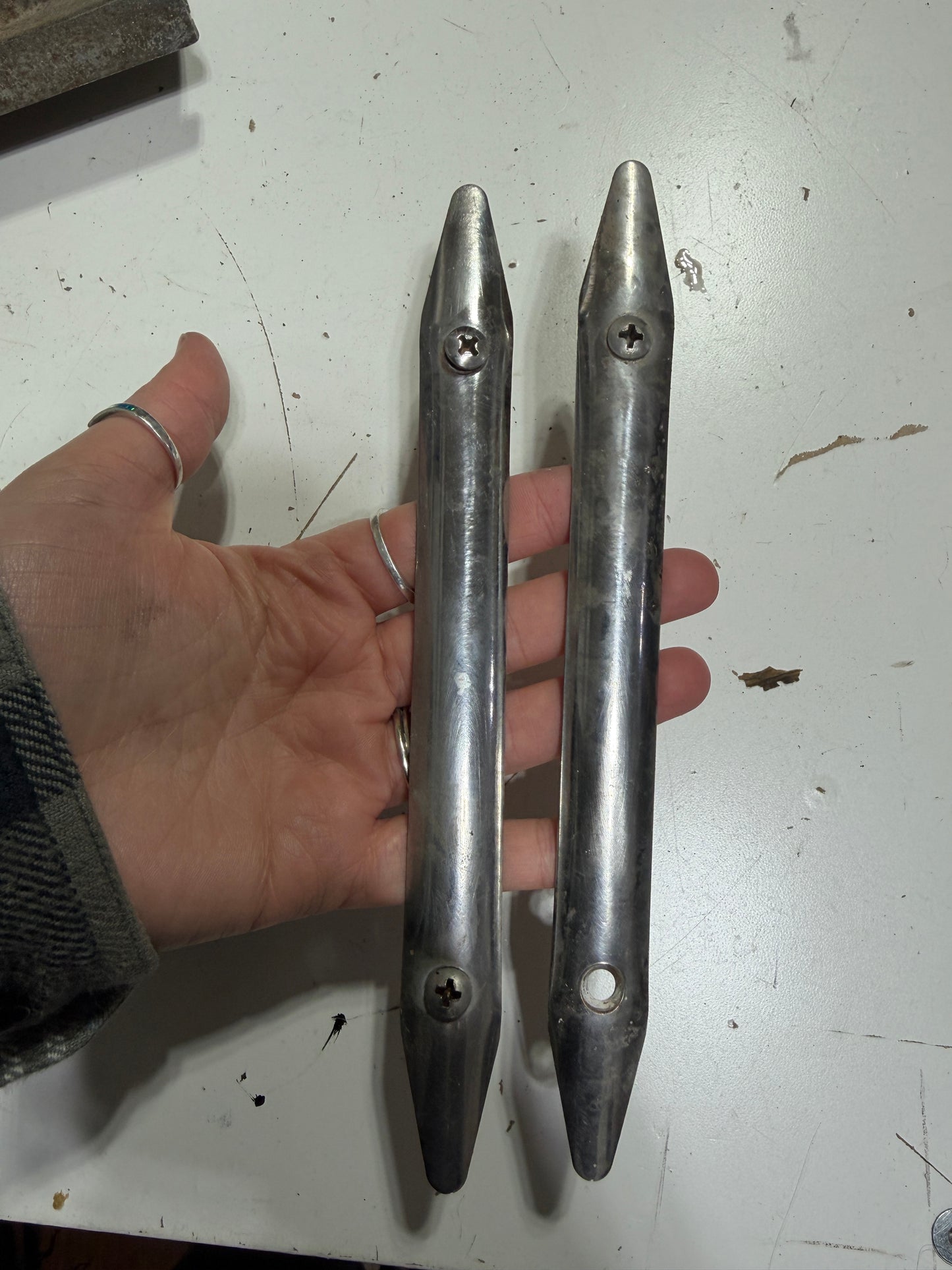 PAIR 8" Long x 3/4" Wide Rub Rail Guide Strake