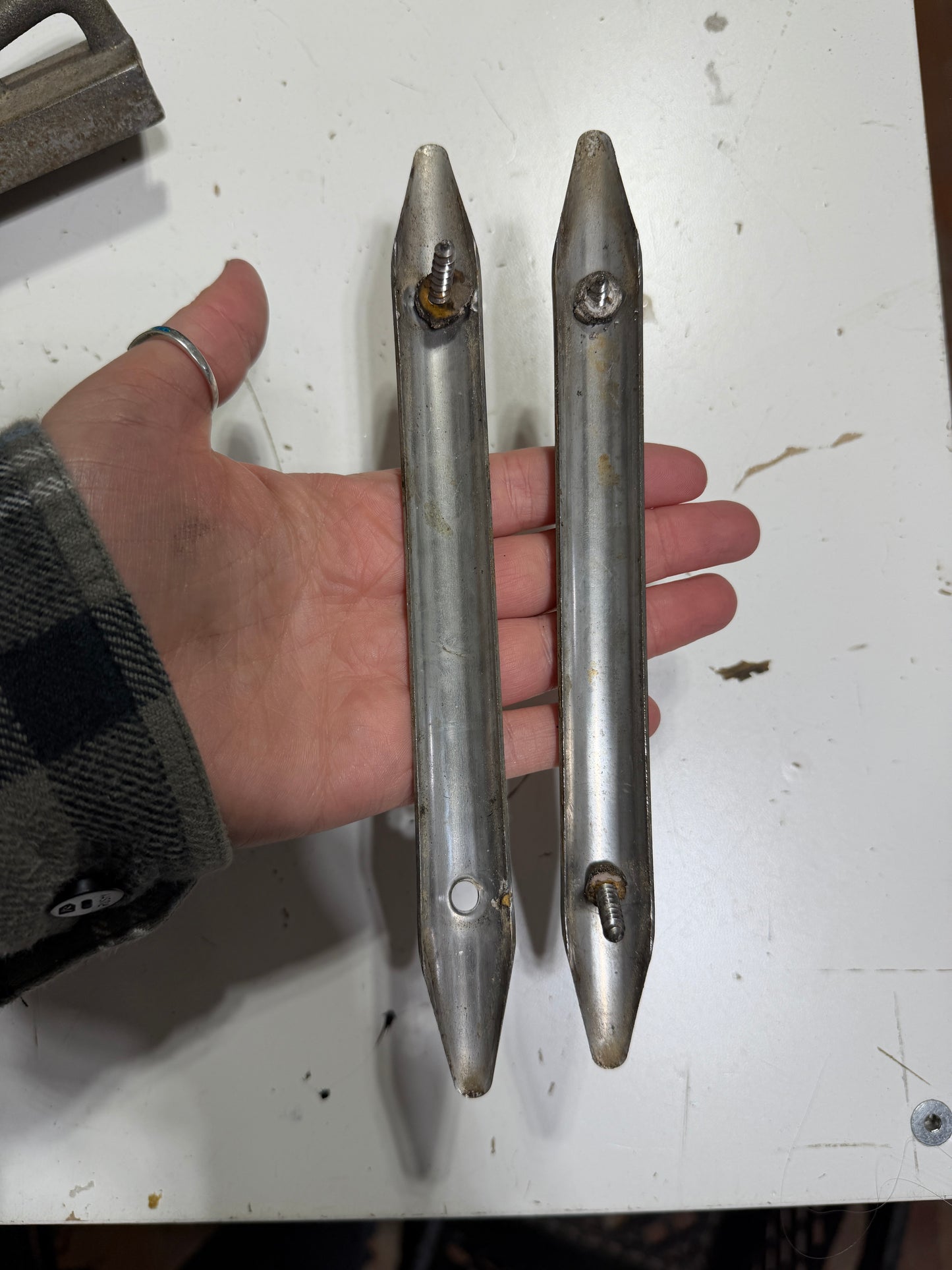 PAIR 8" Long x 3/4" Wide Rub Rail Guide Strake