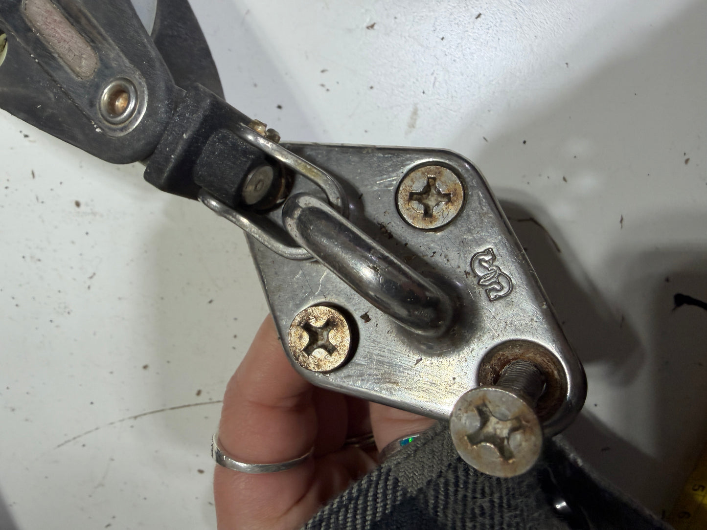 Ronstan Single Block With Schaefer Pad Eye - 7/16" Line