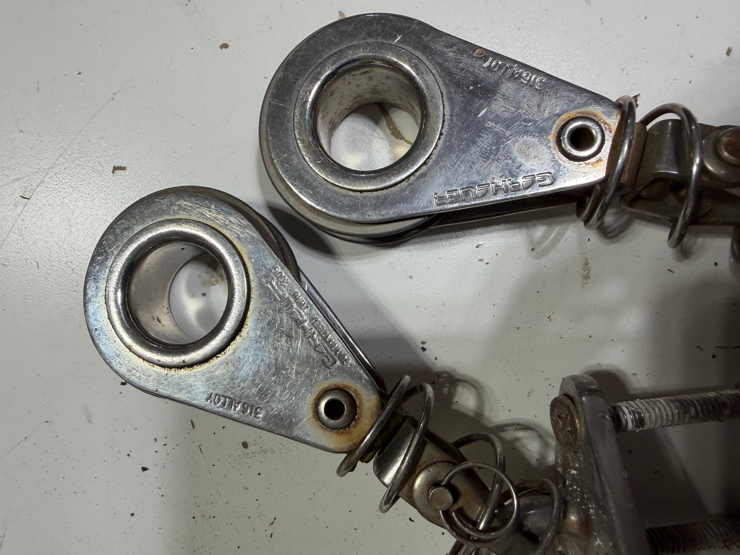 PAIR Garhauer 2" Sheave Standing Blocks - 3/8" Line