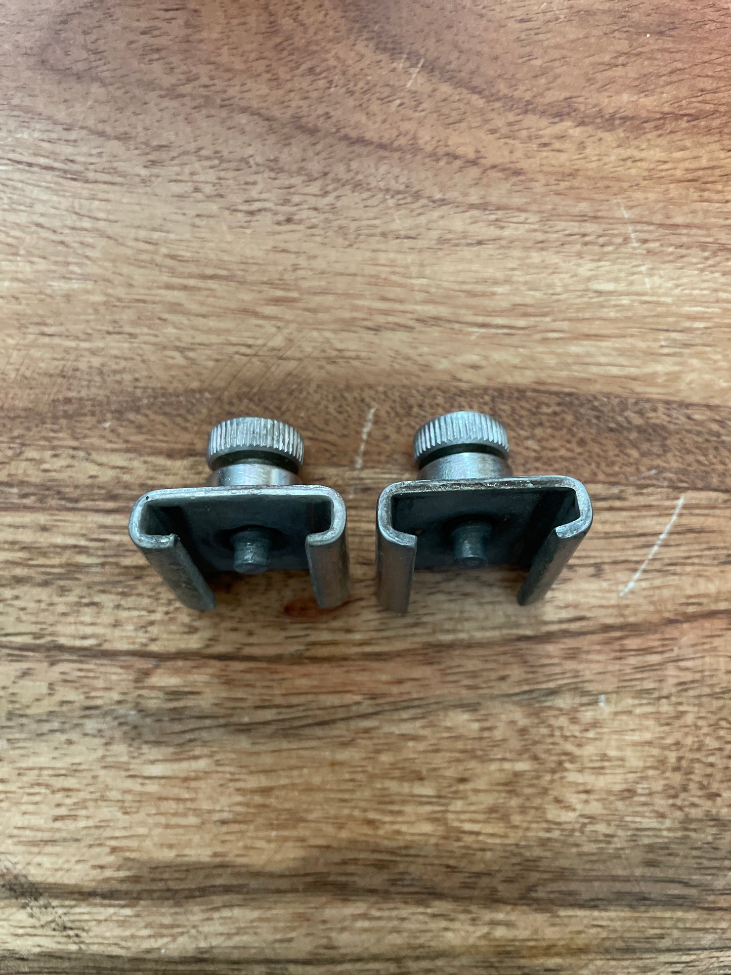 PAIR SS Screw Top 3/4” Track Stops