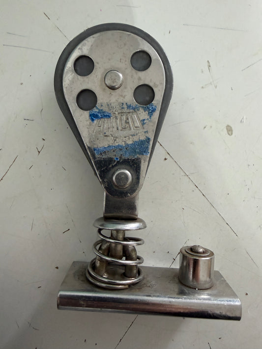 AMCO 2" Sheave 1" Pull Top Track Car - 3/8" Line