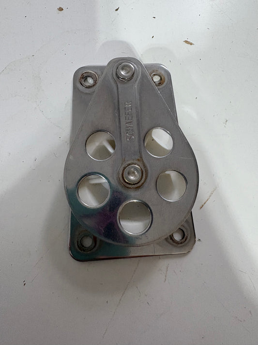 Stainless Steel Schaefer Cheek Block - 2" Sheave - 1/2" Line