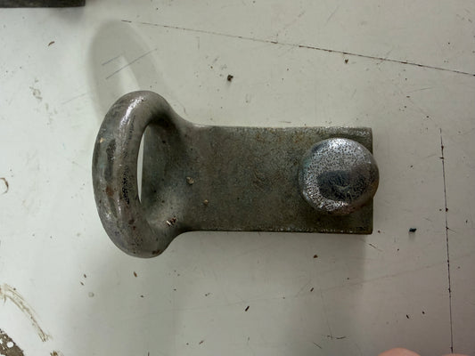 VINTAGE CHROMED BRONZE PULL TOP MAST CAR - 1 1/4" TRACK - 1 5/16" RING DIAMETER