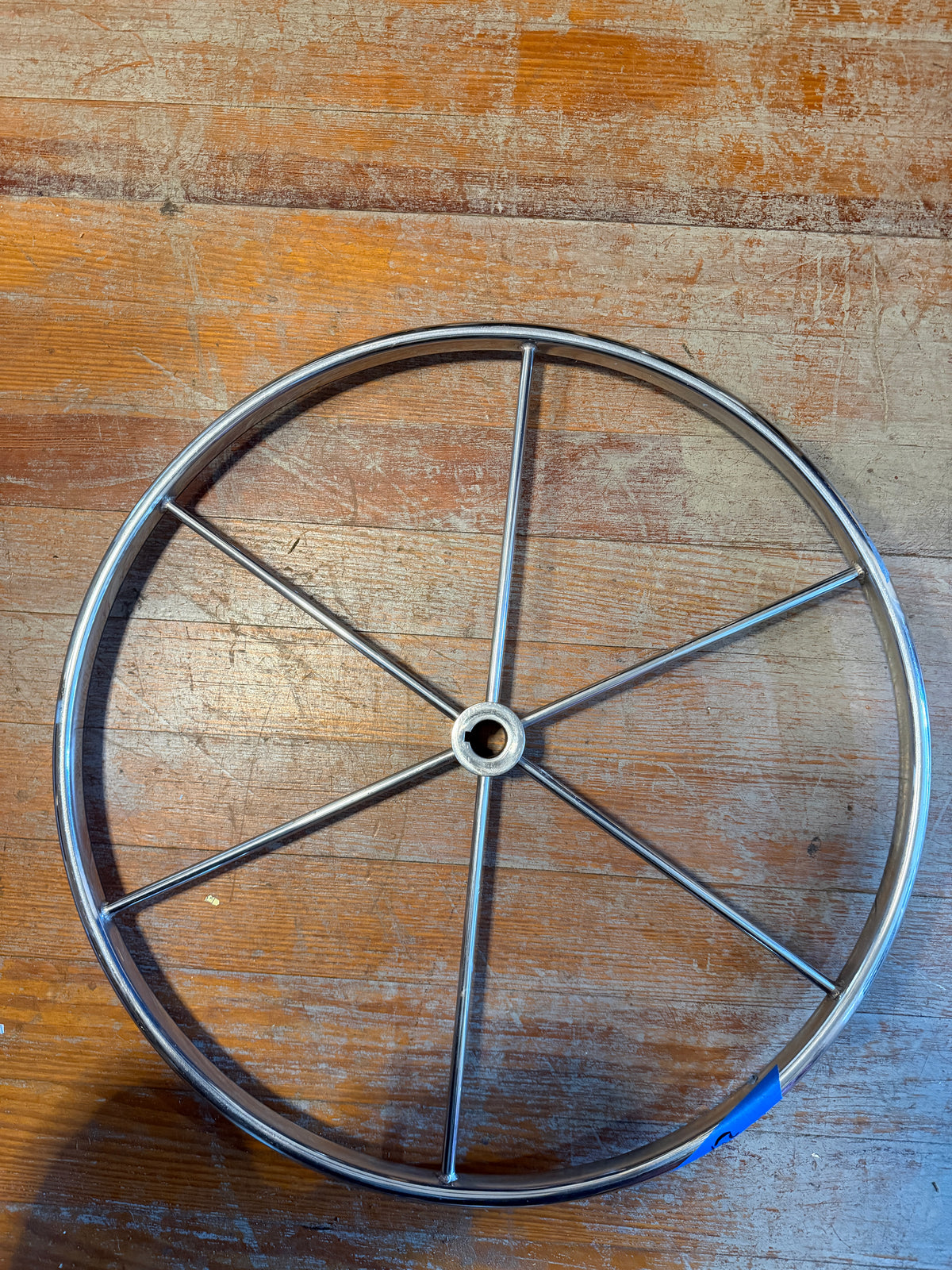 24" Stainless Steel Wheel - 1" Straight Keyed Shaft