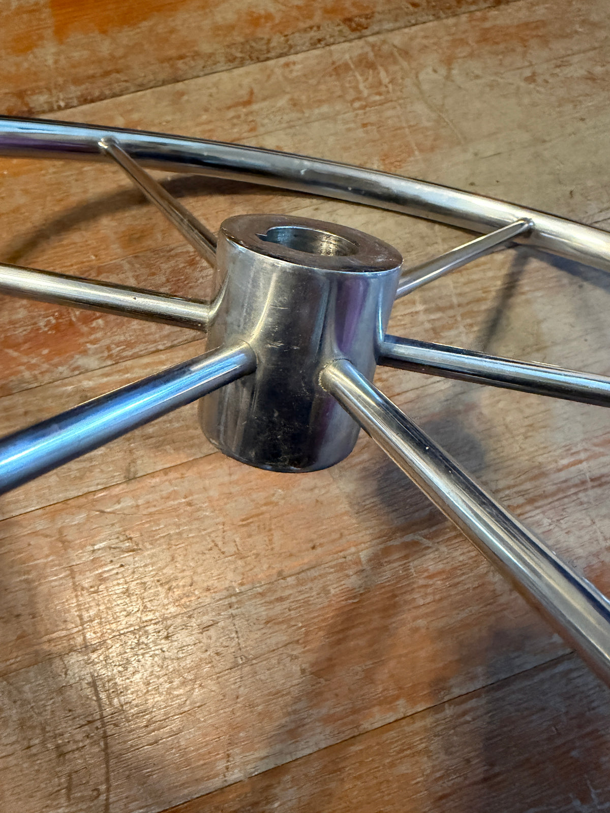 24" Stainless Steel Wheel - 1" Straight Keyed Shaft