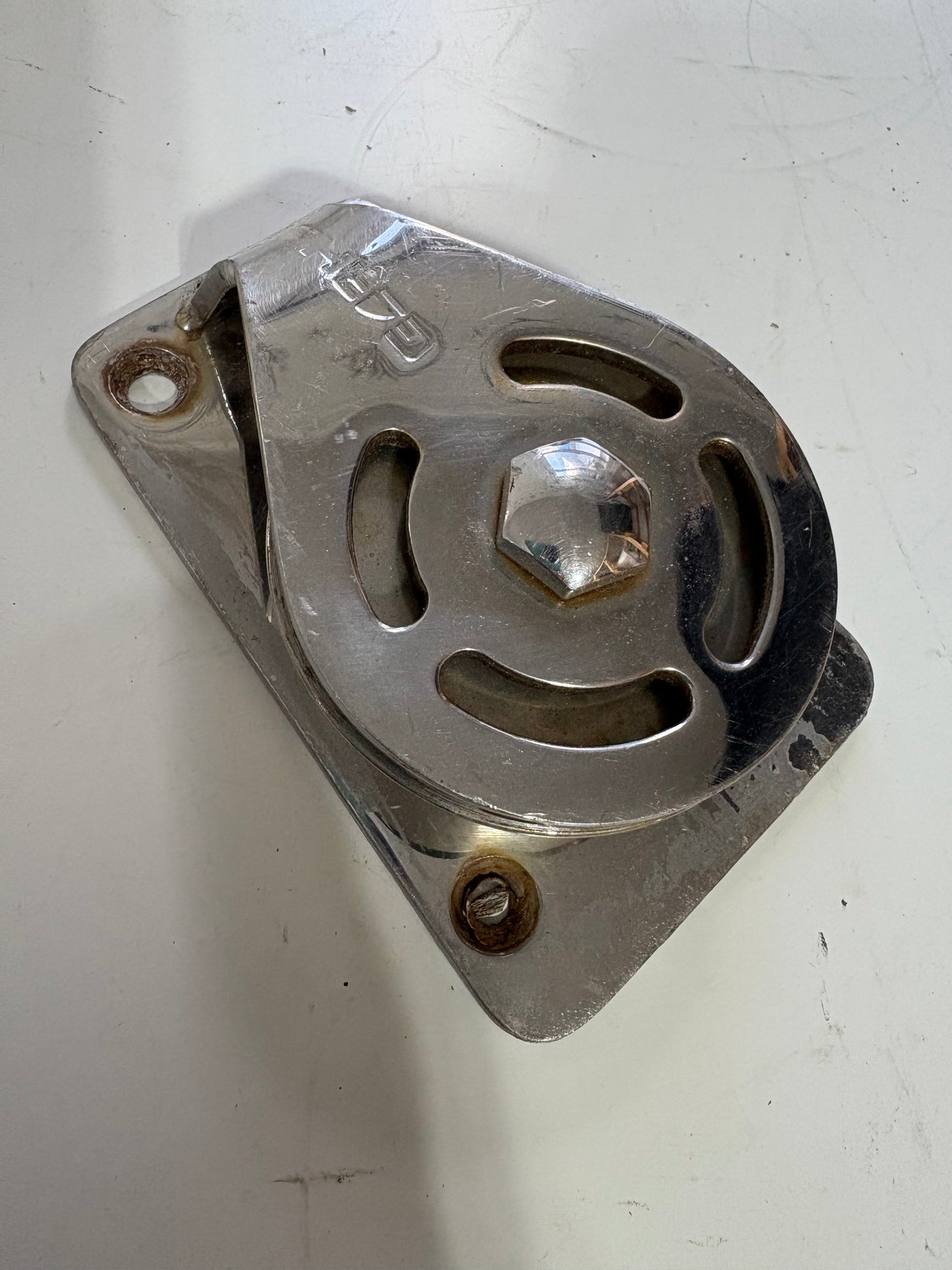 Stainless Steel Garhauer Cheek Block - 3" Sheave