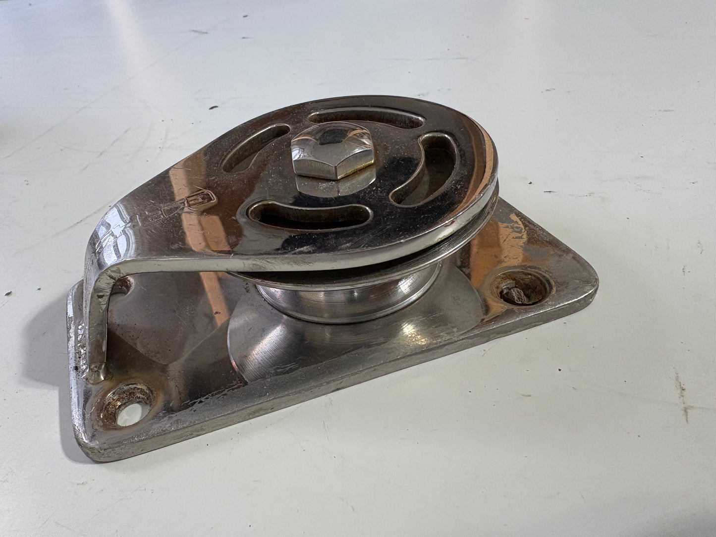 Stainless Steel Garhauer Cheek Block - 3" Sheave