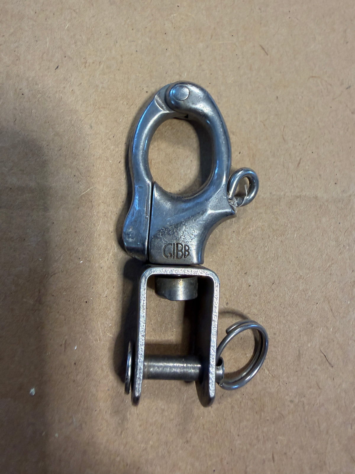 GIBB Forked Bail Shackle - 3/16" Pin Diameter x 1/2" Width x 2 3/4" Total Length